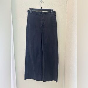 Everlane Black Wide-Leg Pants Size 2